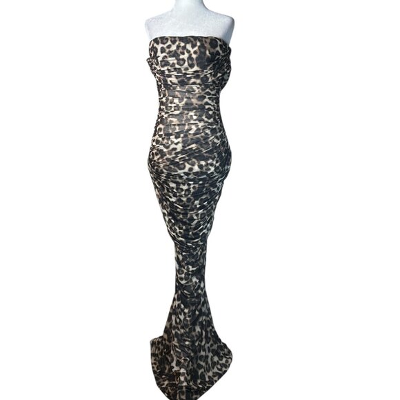 SER.O.YA Sasha Maxi Dress in Spotted Bengal Small New Womens Gown - Picture 4 of 16